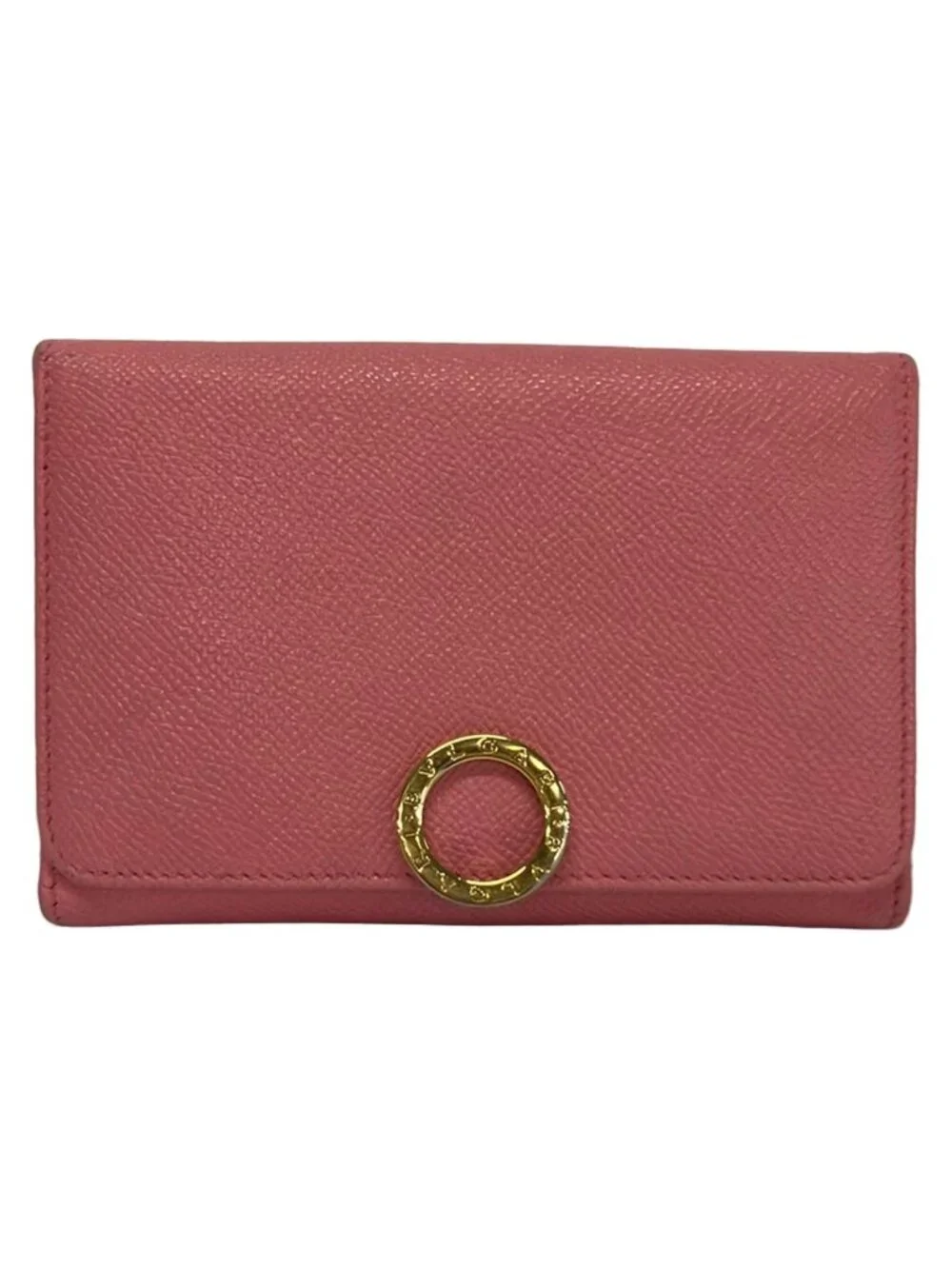 Bvlgari Snap Wallet Pink Leather